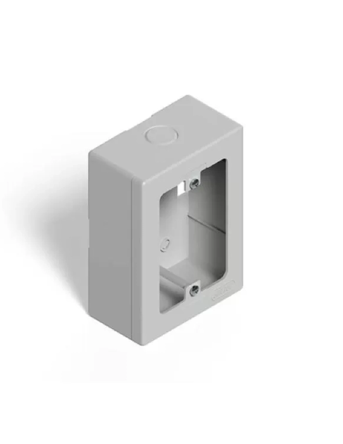 Caja Rectangular PVC para Sobreponer Genrod blanca